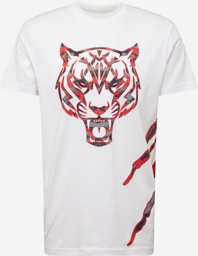 Plein Sport Koszulka w kolorze szary / antracytowy / ognistoczerwony / białym, Podgląd produktu
