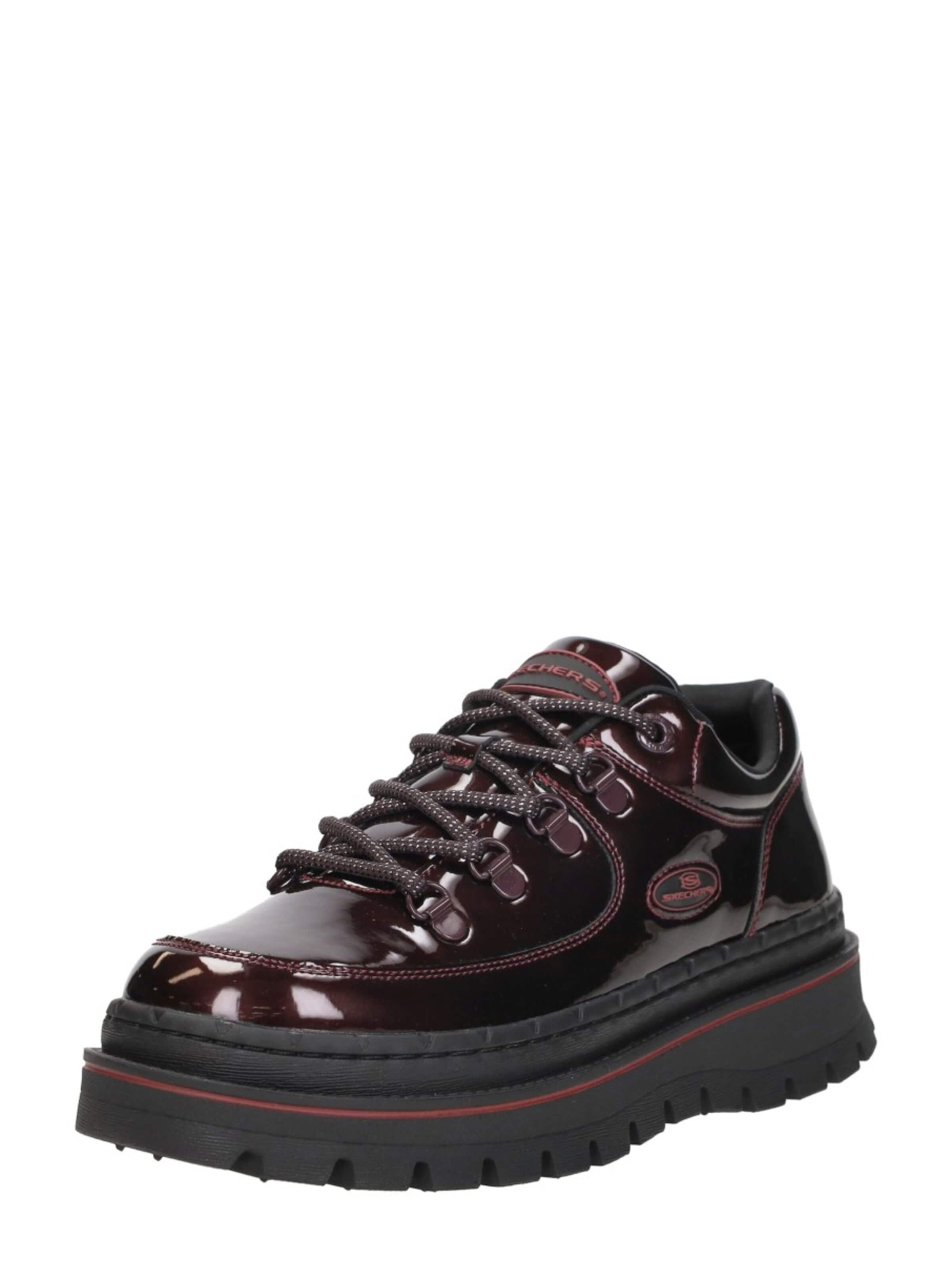 SKECHERS Lace-Up Shoes 'Jammers - Cool Block' in Red: front