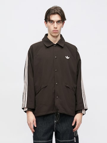 Veste mi-saison ADIDAS ORIGINALS en marron : devant