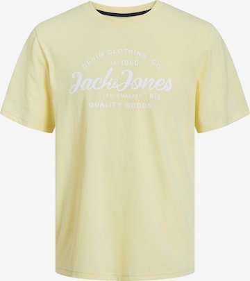 JACK & JONES T-shirt 'FOREST' i gul: framsida