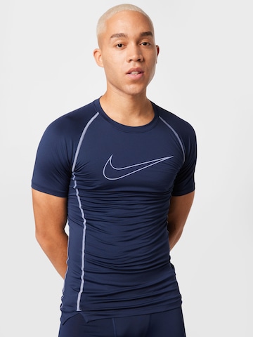 NIKE Performance Shirt in Blue: front