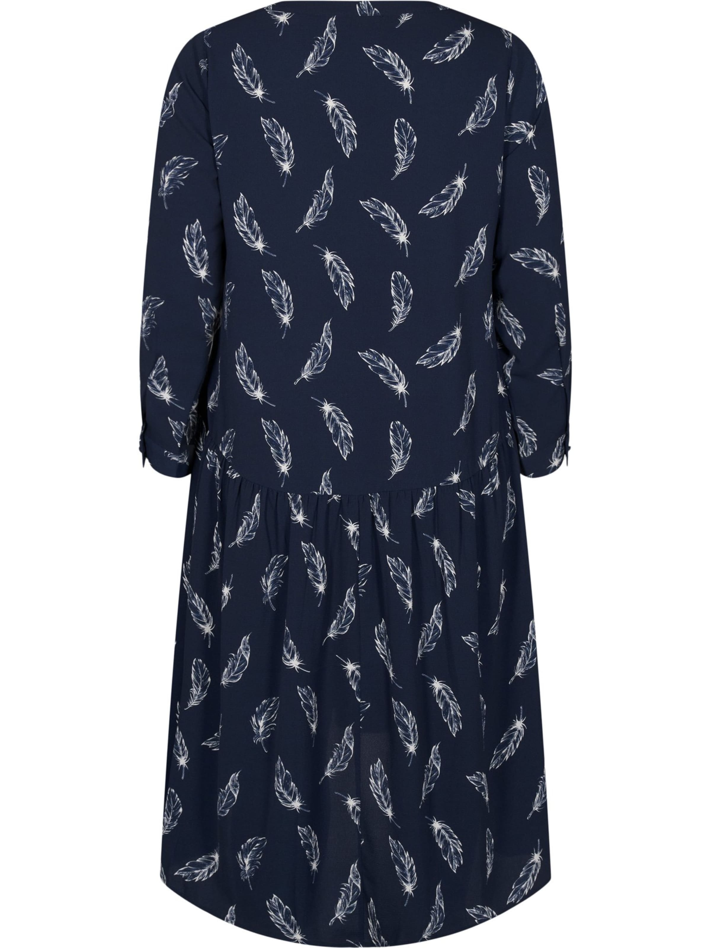 Zizzi Košilové šaty 'XANNI' – modrá