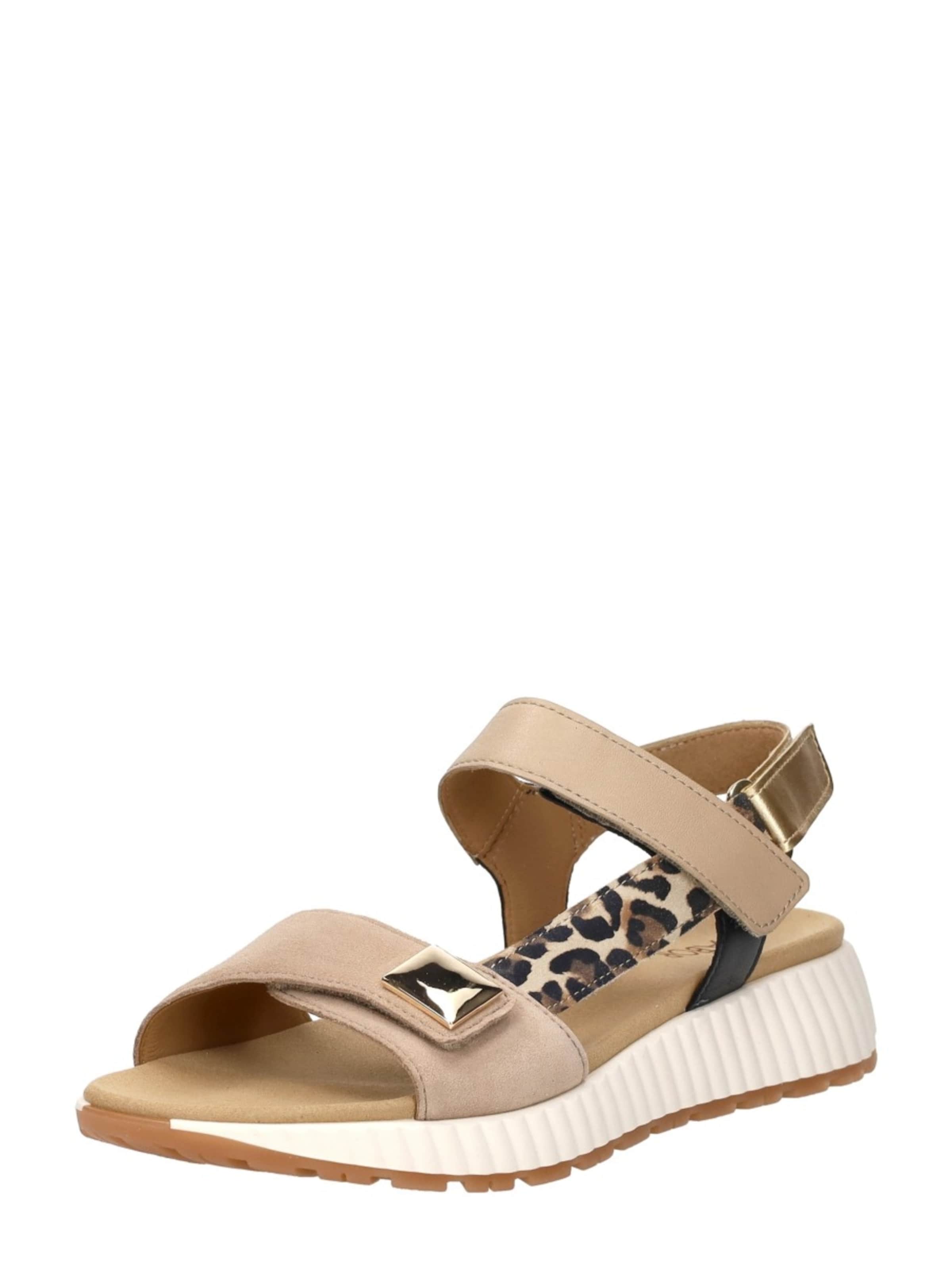 GABOR Sandal 'Sandalen Plat' in Beige: front