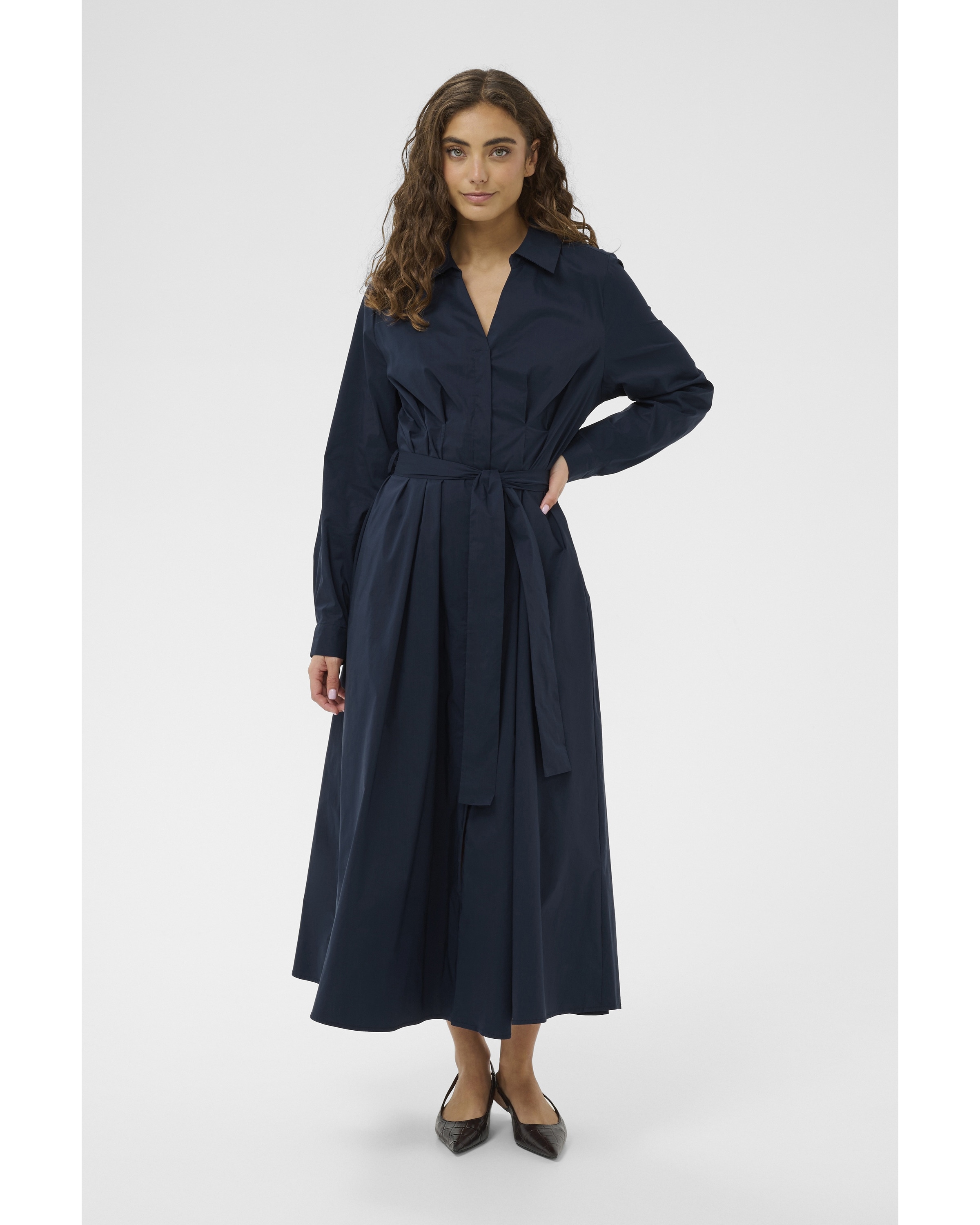 CULTURE Blousejurk 'Elna' in Blauw: voorkant