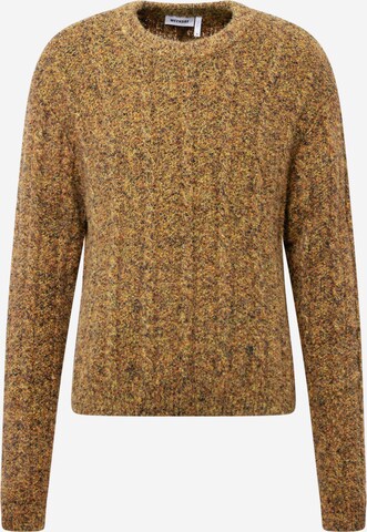 WEEKDAY Sweater 'Jesper' in Brown: front