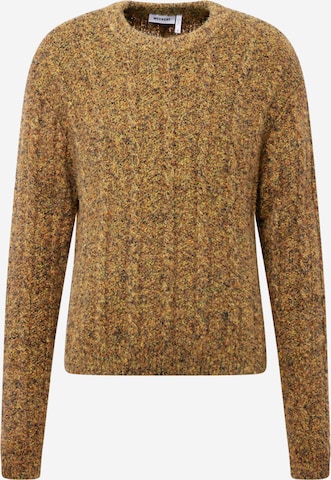 WEEKDAY Sweater 'Jesper' in Brown: front