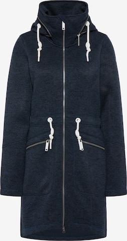 DreiMaster Maritim Fleece jas in Blauw: voorkant