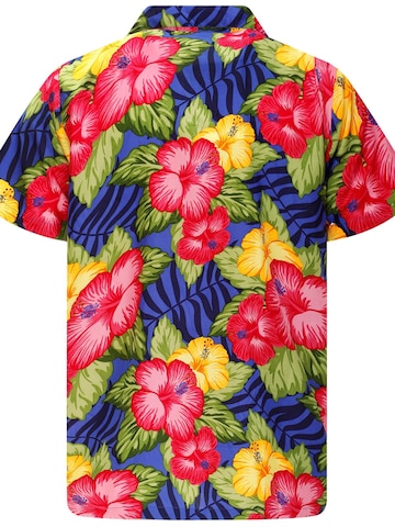 Maglietta 'Wild Flowers' di King Kameha in blu