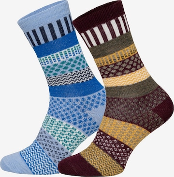 HomeOfSocks Socks 'HOS2299' in Blue: front