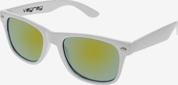 VEYREYSunčane naočale 'VeyRey Sonnenbrille Nerd verspiegeltes Goldglas' - bijela boja: prednji dio