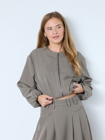 Veste mi-saison ' LunaCC ' co'couture en marron