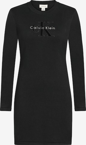 Calvin Klein Jeans Трикотажное платье в Черный: спереди