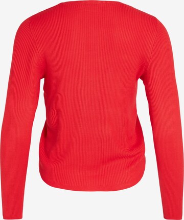 VILA Пуловер 'POPSA' в червено