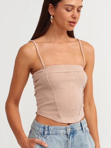 Dilvin Blouse in Beige: front