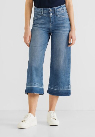 STREET ONE Wide leg Jeans in Blue: front