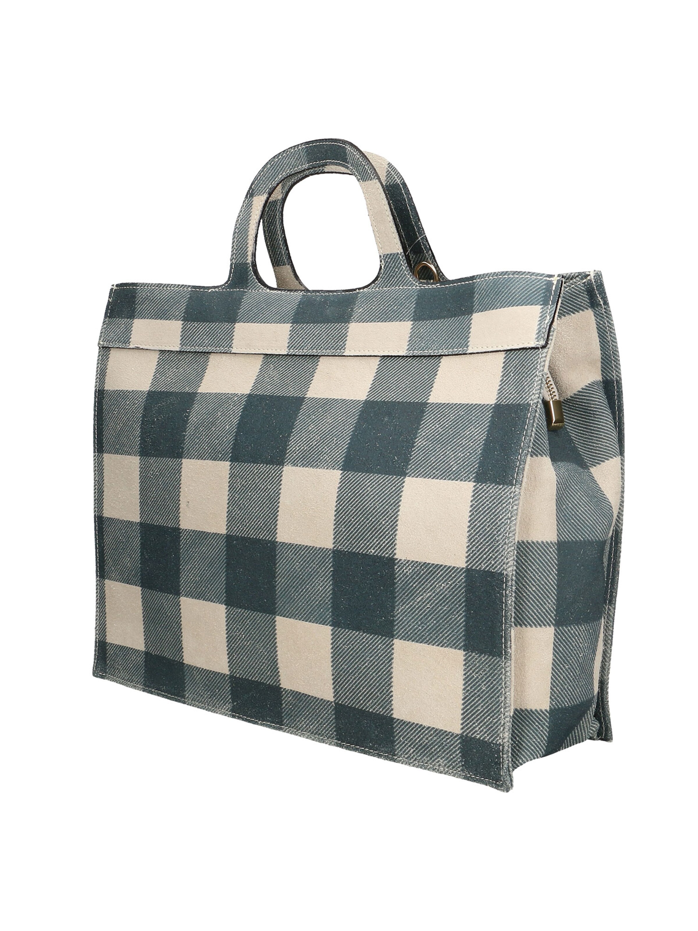 Borsa a mano 'Borsa a Mano Donna Ivy Design Vera Pelle Scamosciata Made in Italy' di Gave Lux in beige