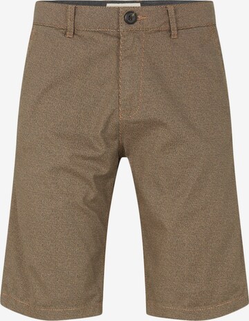 Pantalon chino TOM TAILOR en marron : devant