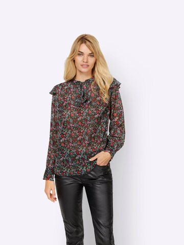 Linea Tesini by heine Bluse i sort: forside