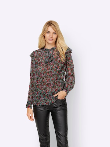 Linea Tesini by heine Bluse i sort: forside