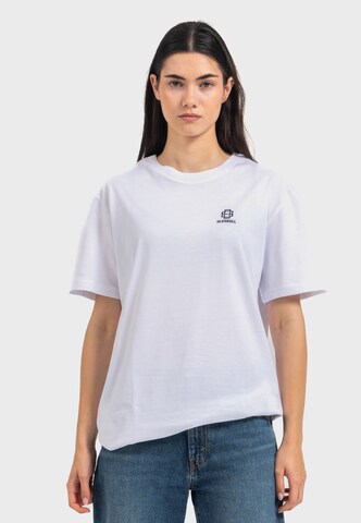 Oldskull Shirt 'Asian Blossom Queen' in White
