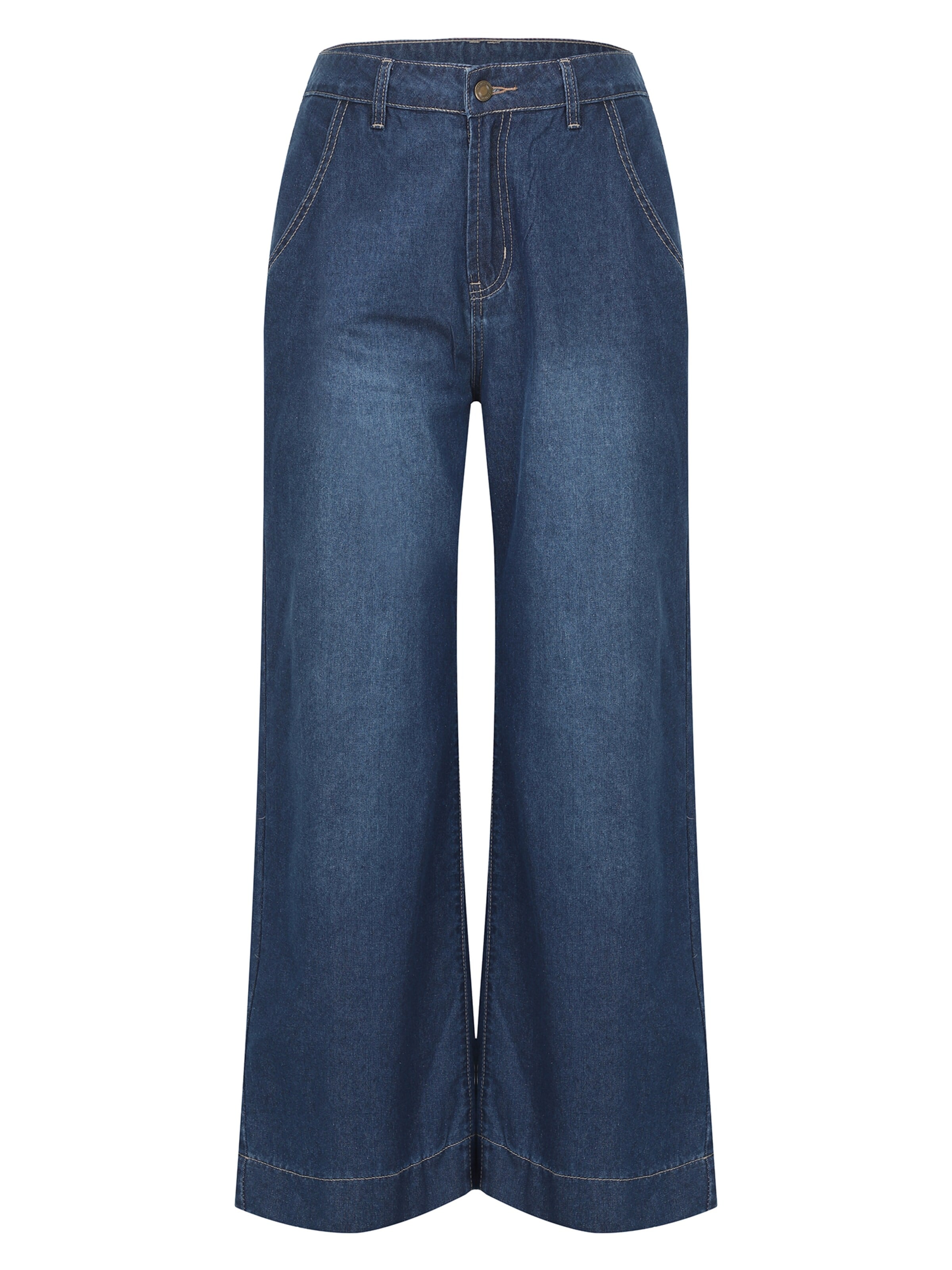 LapaPlus Wide leg Jeans 'Women Hose' i blå
