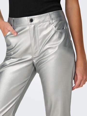 ONLY Regular Trousers 'Jaci-Lilo' in Silver