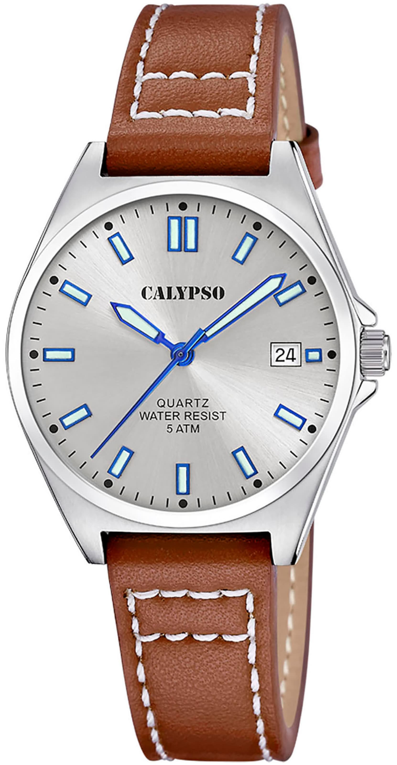 CALYPSO WATCHES Uhr in Braun: Vorderseite
