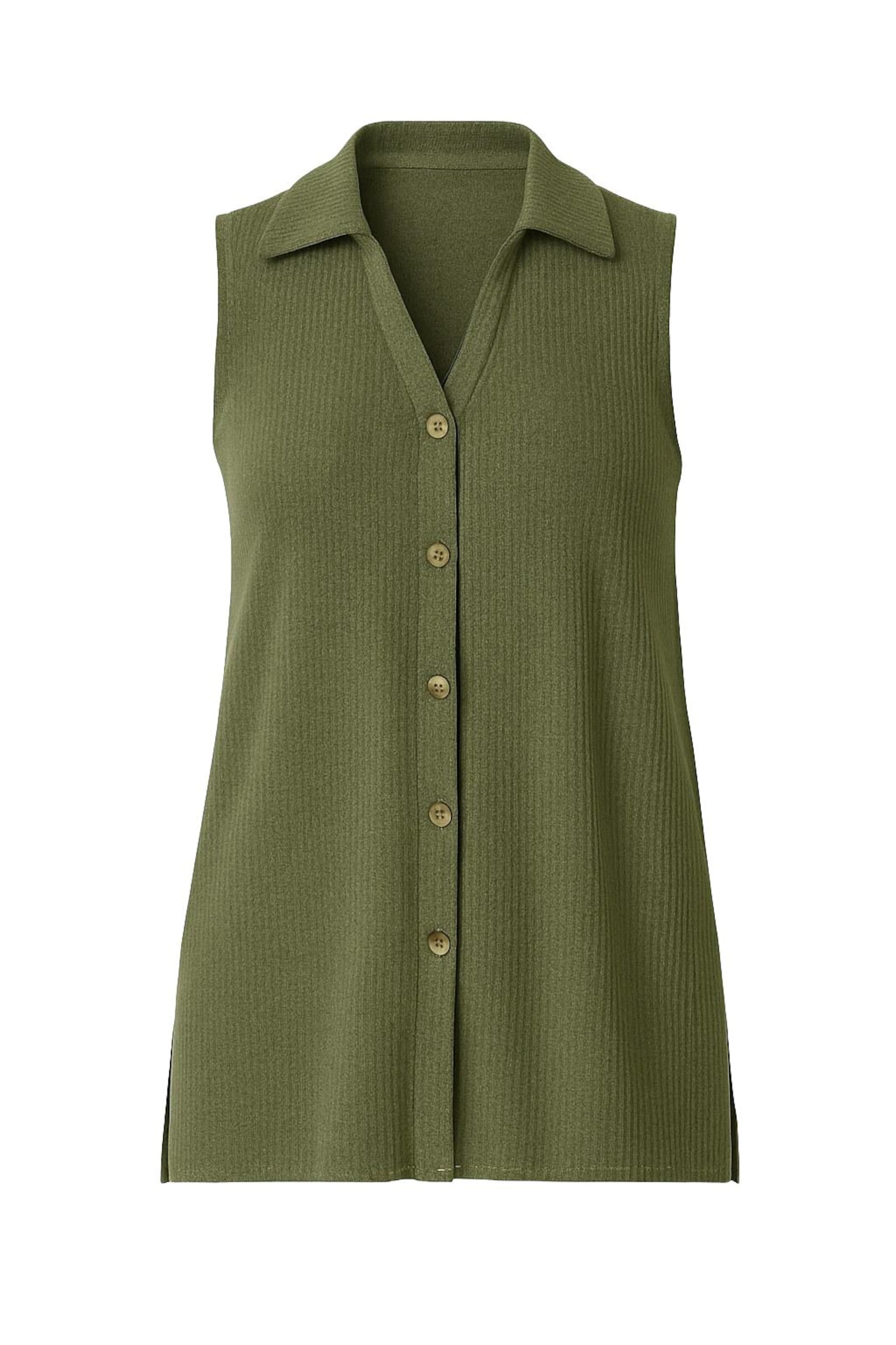 Shape Of You Blouse in Groen: voorkant