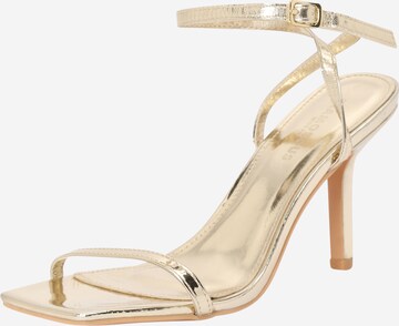 GLAMOROUS - Sandalias con hebilla en oro: frente