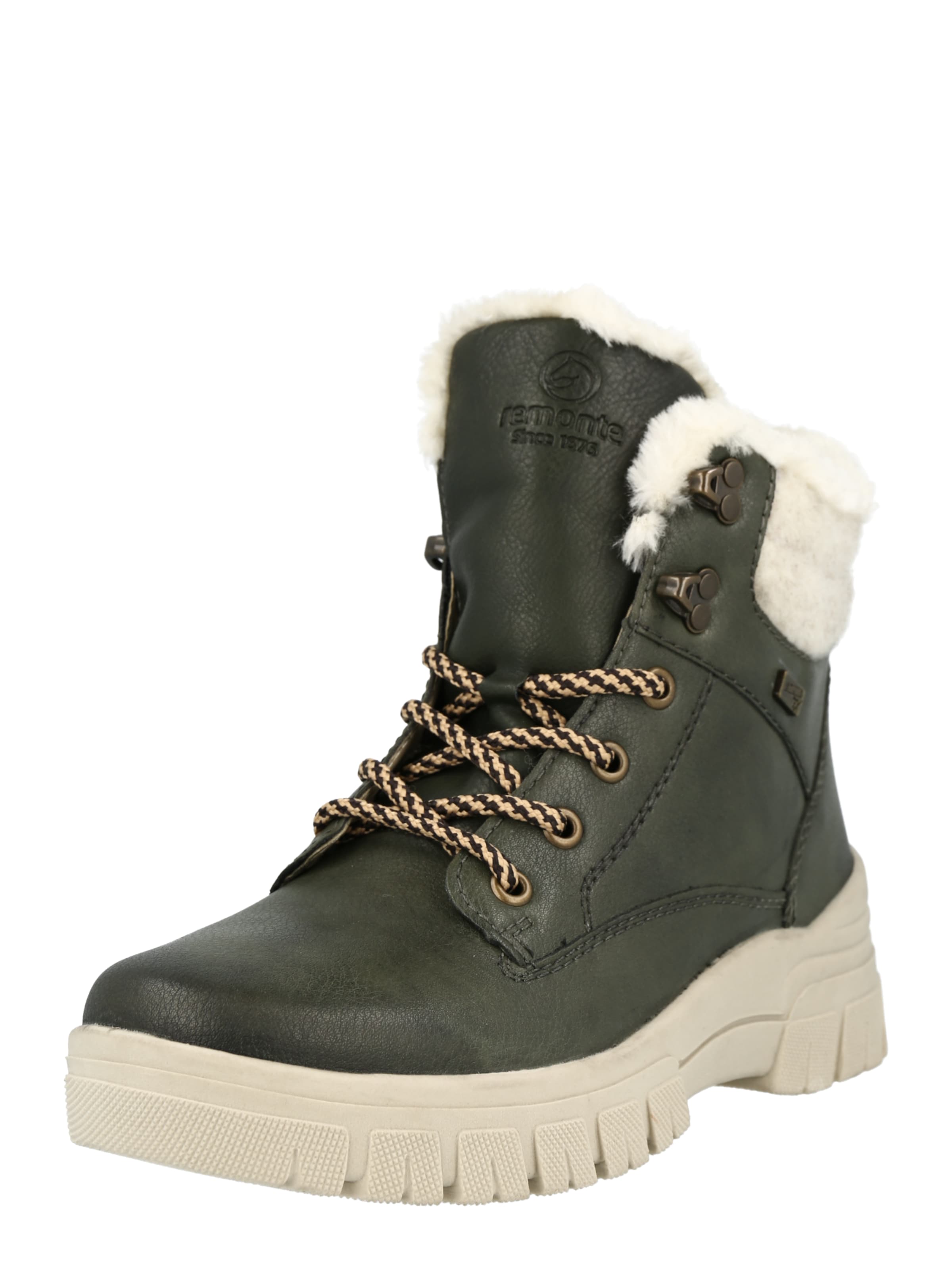 REMONTE Schnürstiefelette in Grün: Vorderseite