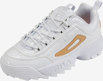 FILA - Sapatilhas baixas 'DISRUPTOR' em branco: frente