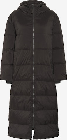 Part Two Wintermantel 'PWSafir' in Bruin: voorkant