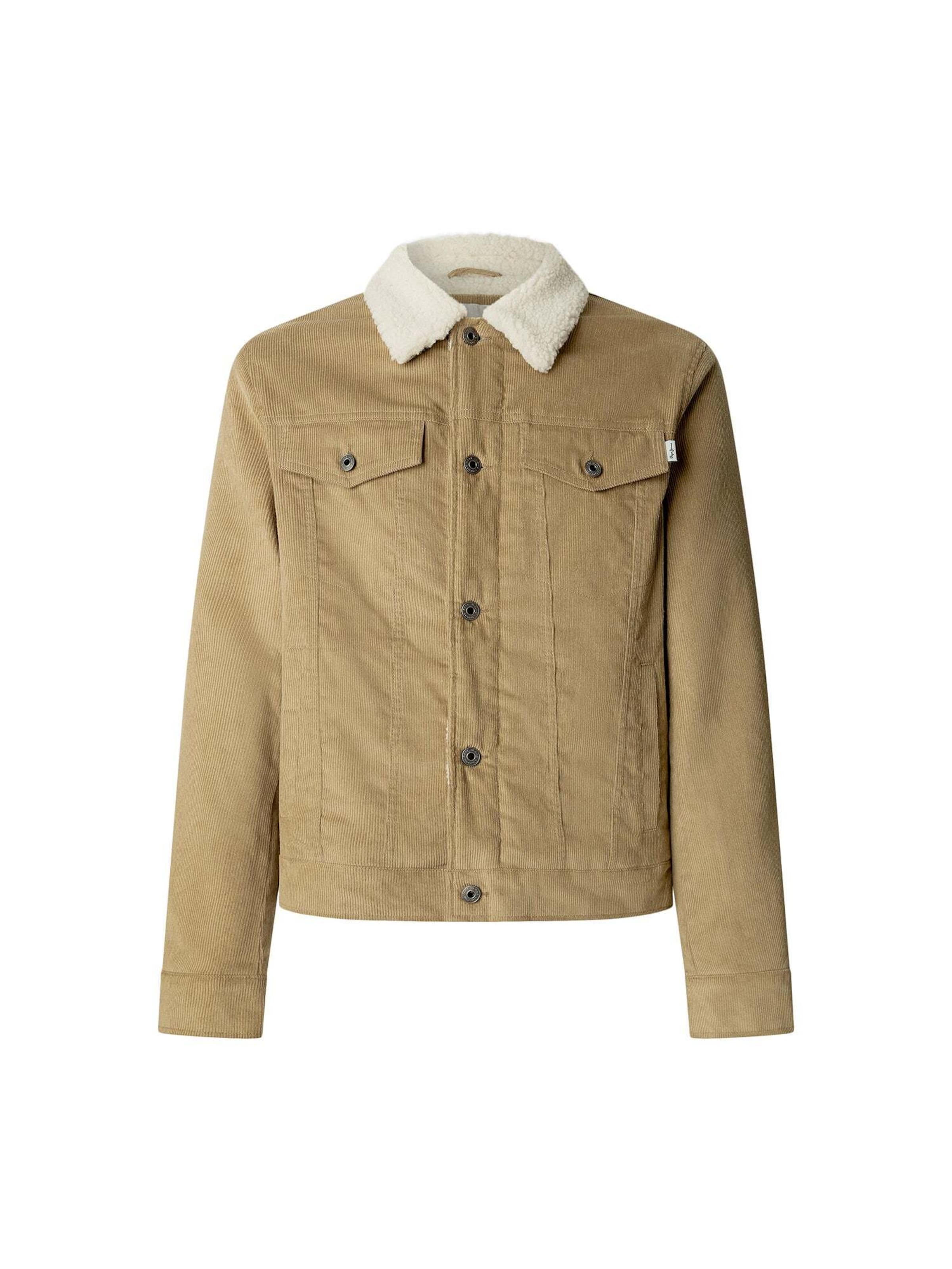 Pepe Jeans Übergangsjacke 'Joshua' in Beige: Vorderseite