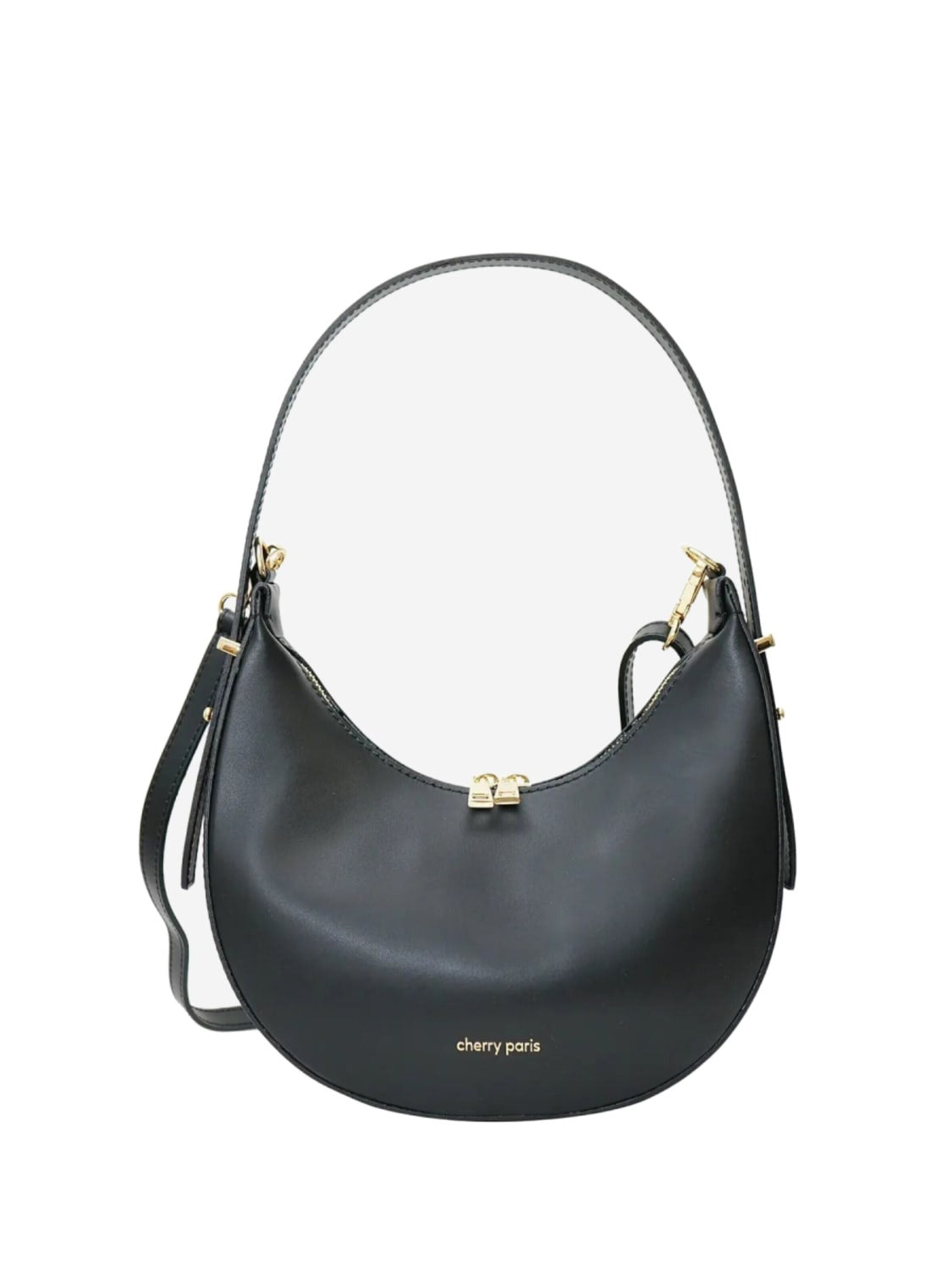 Cherry paris Schoudertas 'Cherry Paris Sacs à main 4094 Orlane Noir' in Zwart: voorkant