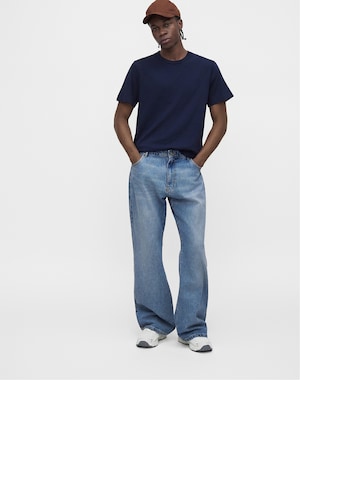 Abercrombie & Fitch T-shirt 'ESSENTIAL' i blå