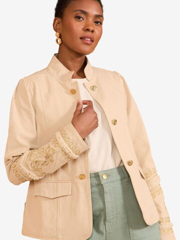 love & roses Jacke in Beige: Vorderseite