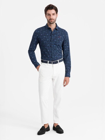 Ombre Slim fit Button Up Shirt in Blue