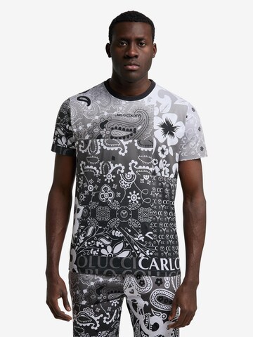 Carlo Colucci Shirt 'De Carli' in Grijs: voorkant