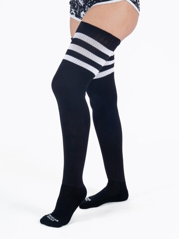 American Socks - Calcetines sobre la rodilla 'Back In Black' en negro