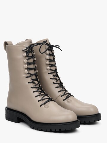 Estro Lace-up bootie '09-2740' in Beige