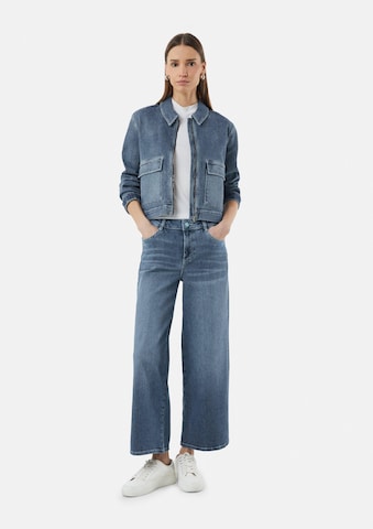 comma casual identity Tussenjas in Blauw: voorkant