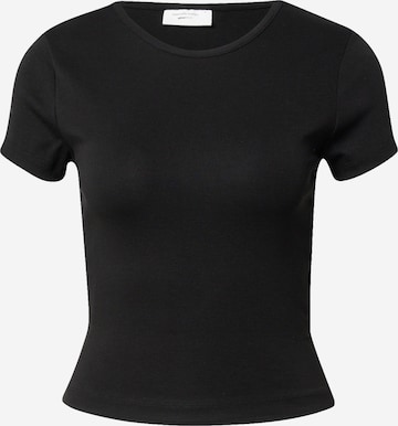 Gina Tricot - Camiseta en negro: frente