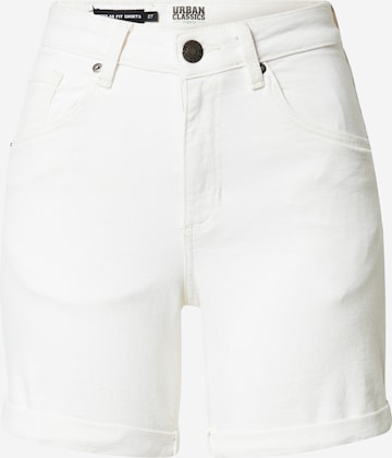 Urban Classics Jeans in White: front