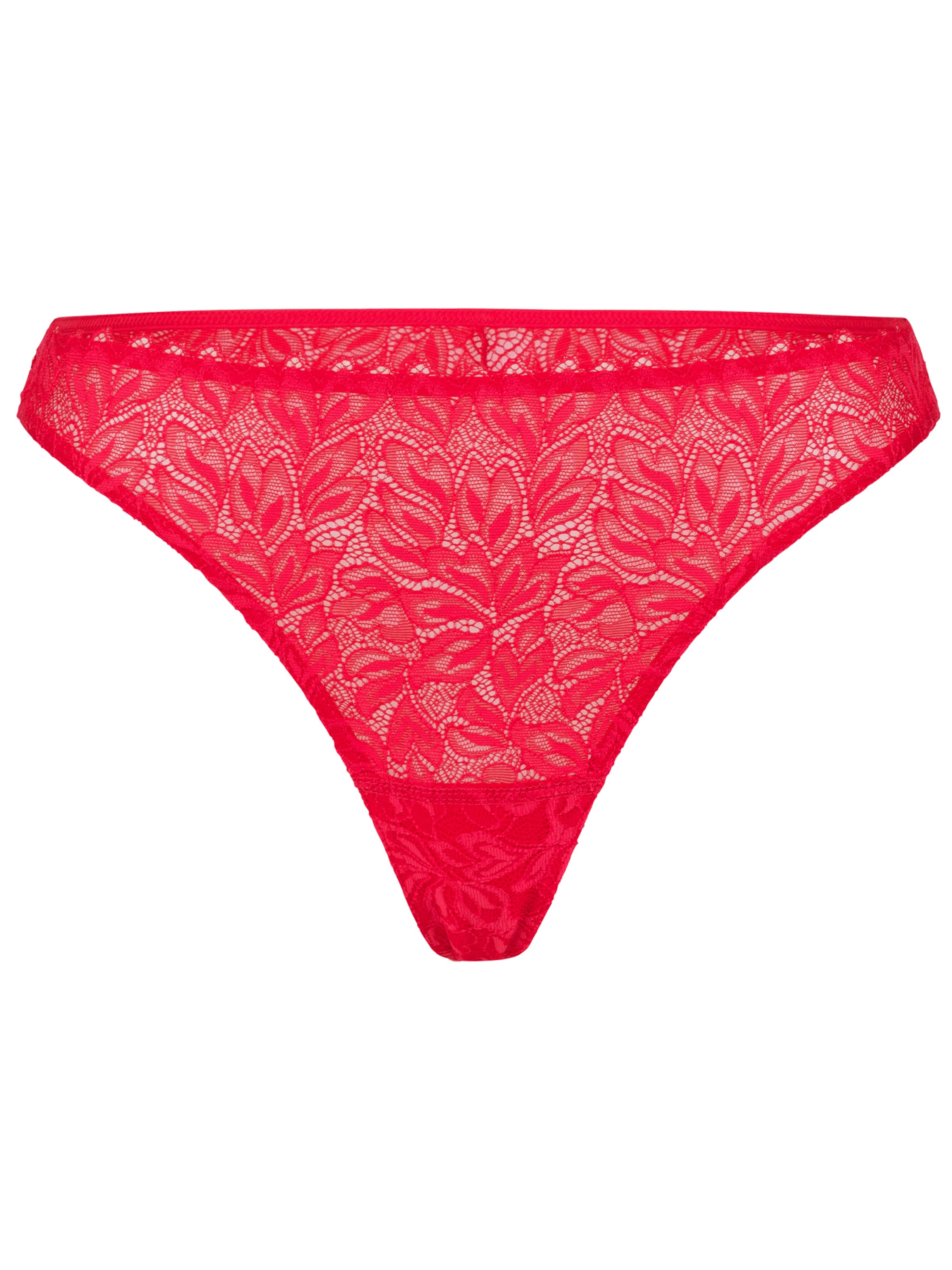 Erlich Textil String 'Dreamy Lace' in Rot: Vorderseite