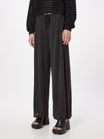 Wide Leg Pantalon WEEKDAY en noir : devant