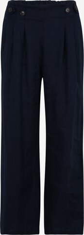 Wide leg Pantaloni con pieghe di ESPRIT in blu: frontale