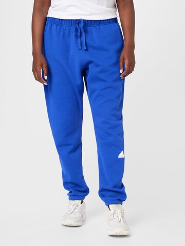 ADIDAS SPORTSWEAR Tapered Sportbroek 'Sweat' in Blauw: voorkant