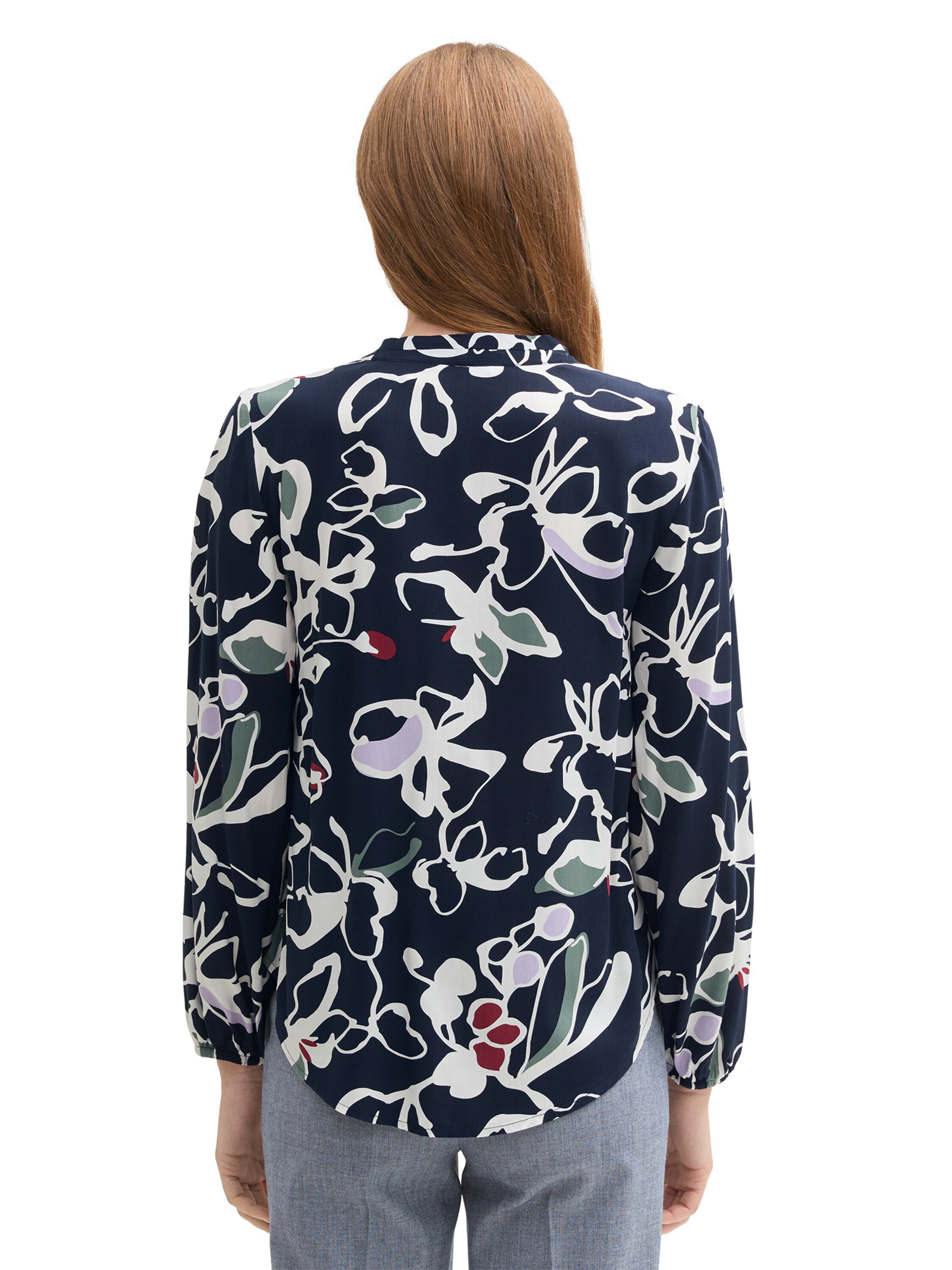 TOM TAILOR Bluse in Blau