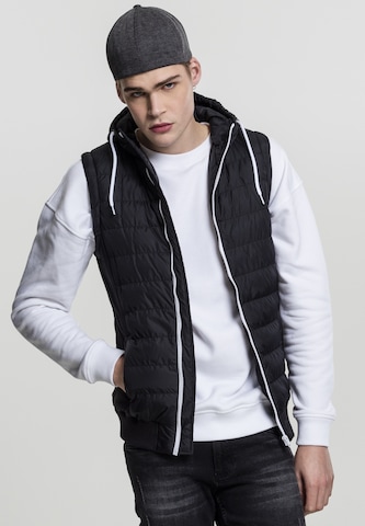 Urban Classics Bodywarmer in Zwart: voorkant