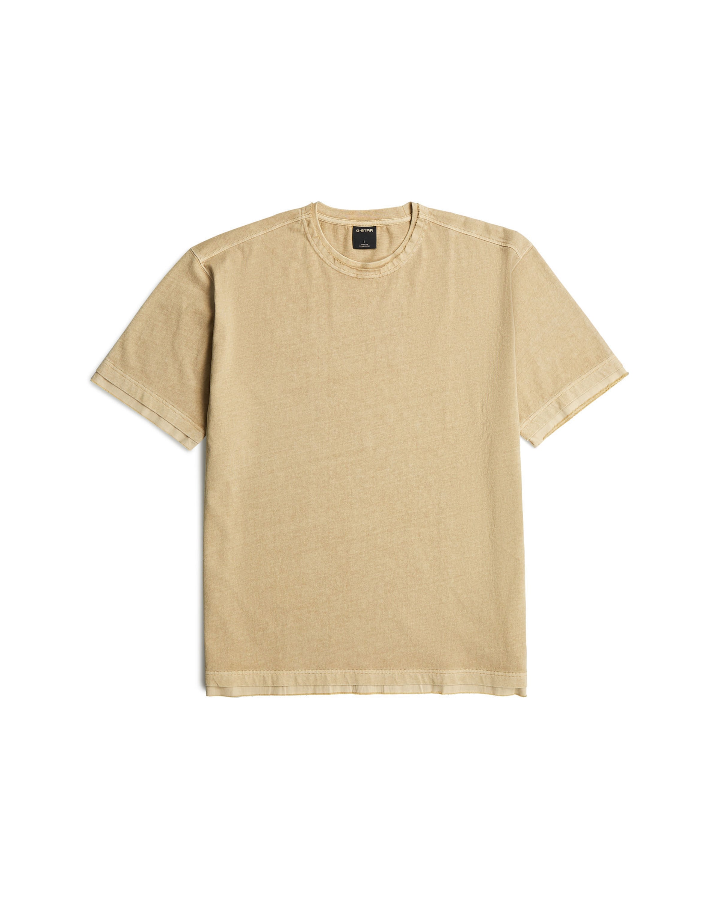 T-Shirt 'Washed Distressed Relaxed T-Shirt' G-STAR en beige : devant